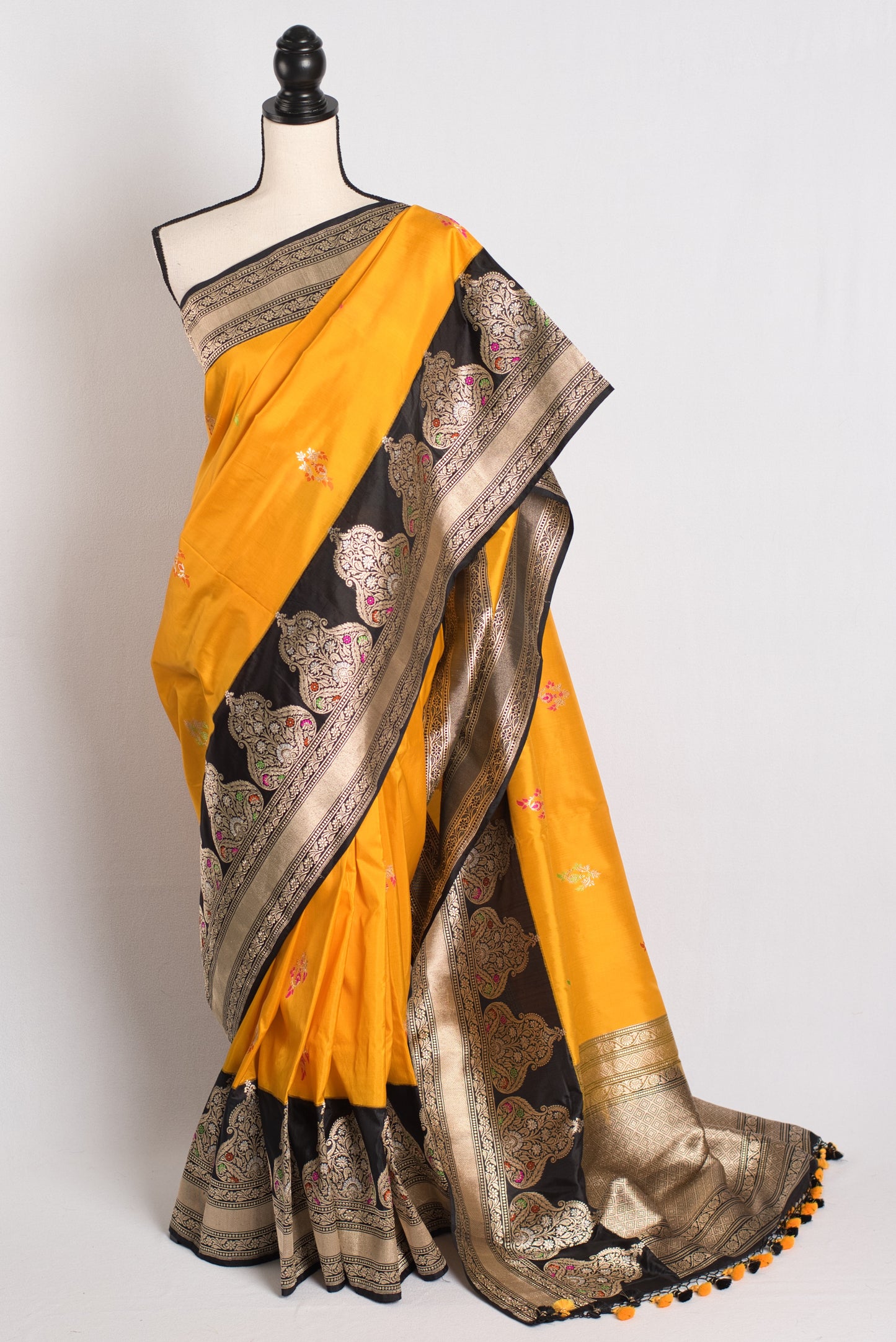 Silk Mark Certified Minakari Banarasi Saree - Wedding Collection image 0