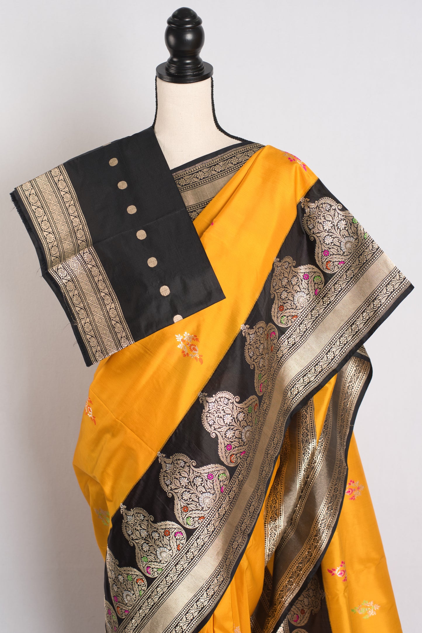 Silk Mark Certified Minakari Banarasi Saree - Wedding Collection image 2