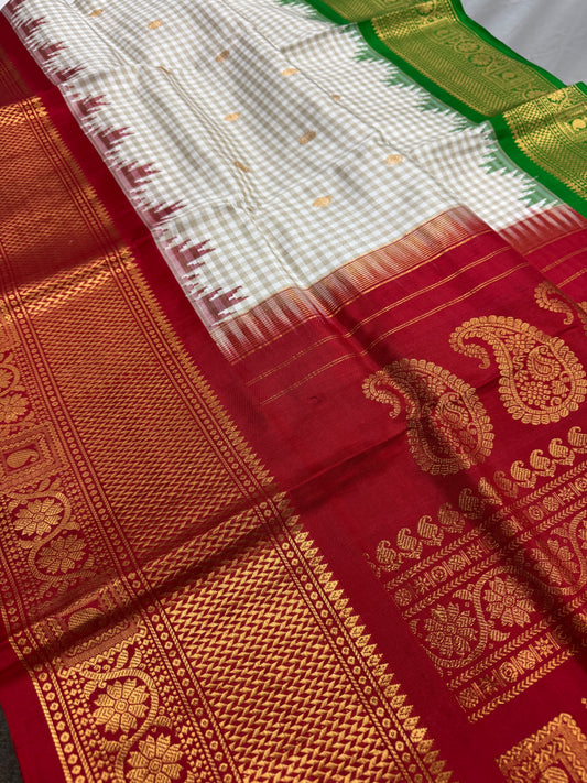 Rajashri : Silk Mark Certified Maharani Ganga Jamuna Kanji Gadwal Silk Saree image 0
