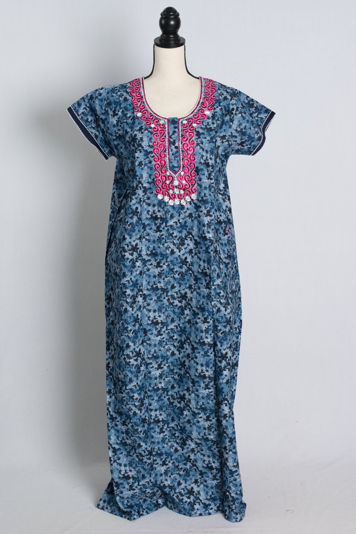 Premium Quality Designer Embroidery Rayon Ladies Nightwear image 1