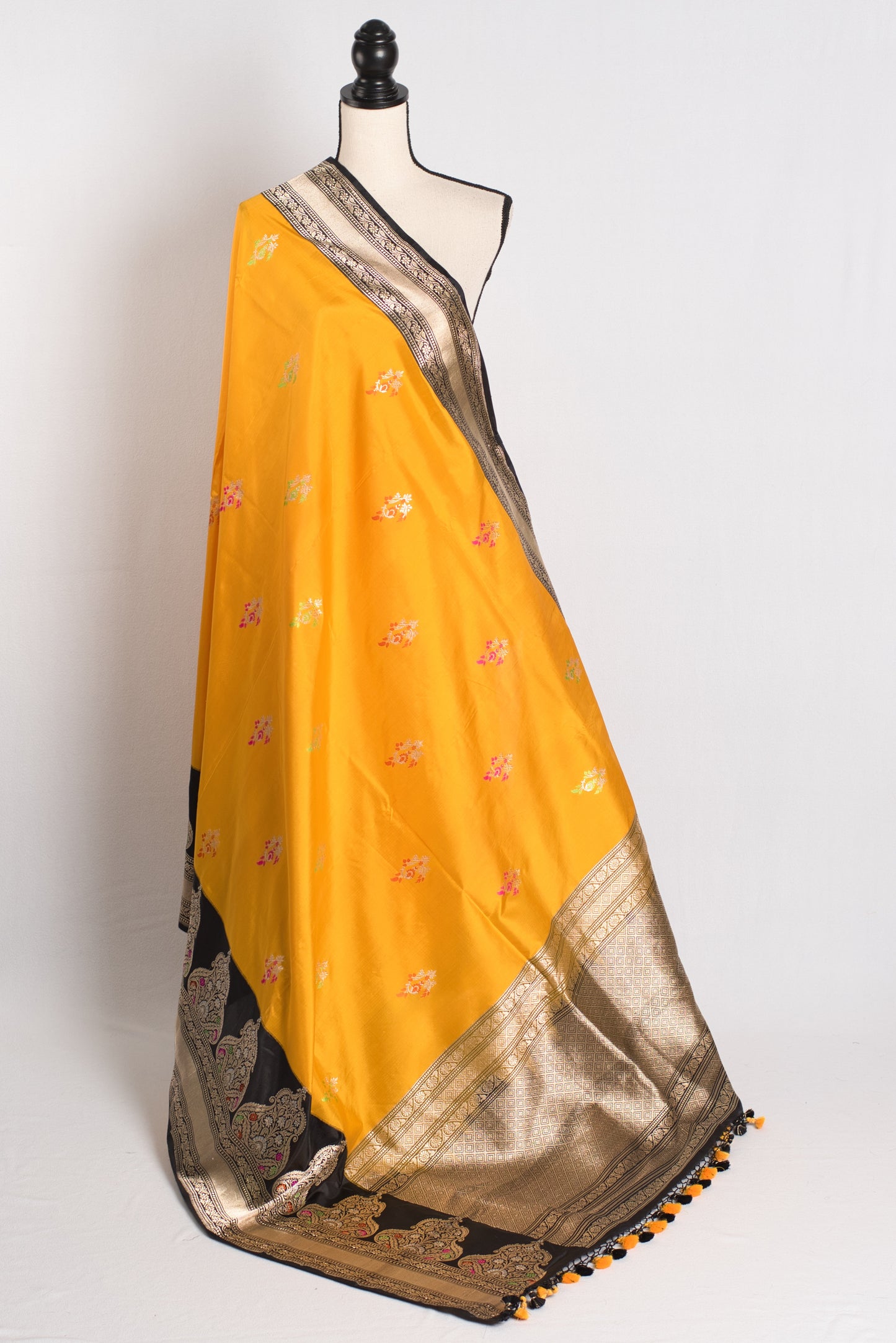 Silk Mark Certified Minakari Banarasi Saree - Wedding Collection image 1