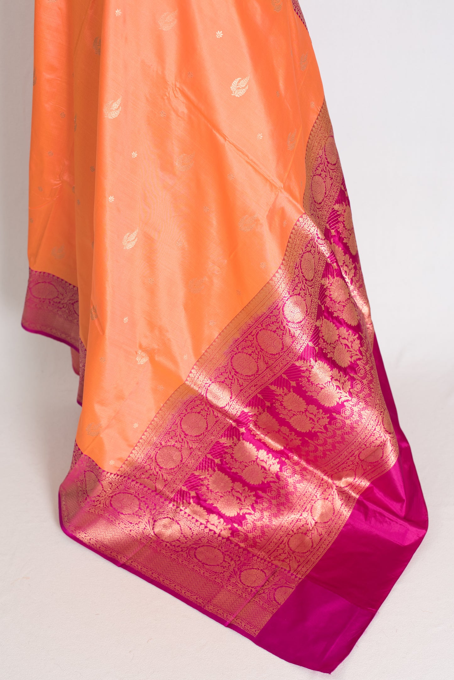 Banarasi Silk Saree with 36 Size Stitched Blouse Pic 8