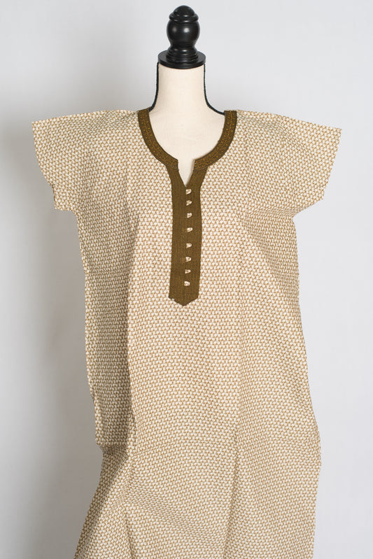 Printed Brown Pure Cotton Nightwear in Regular Size image 0