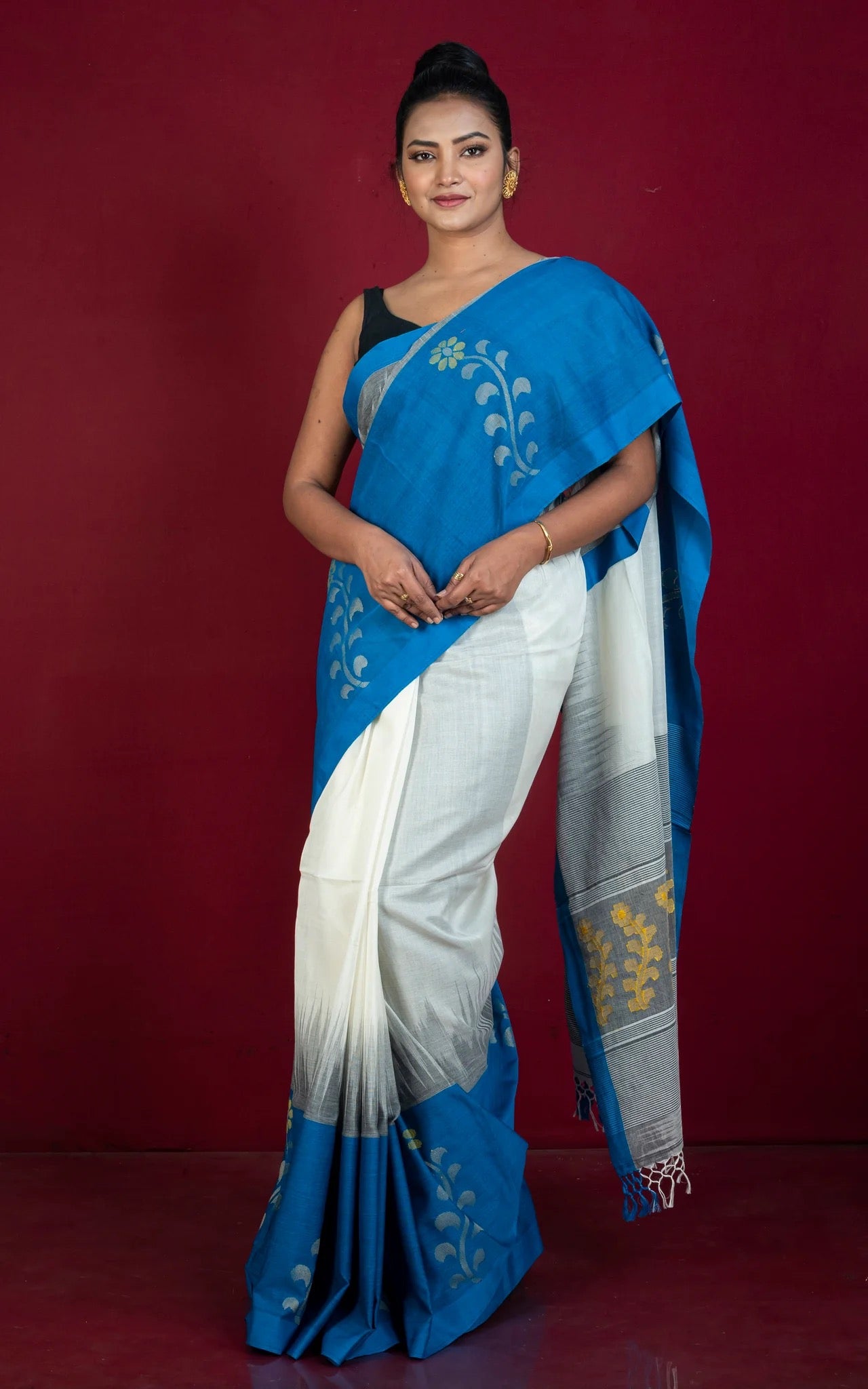 Premium Quality Soft Cotton Saree - Bengali Saree Collection.