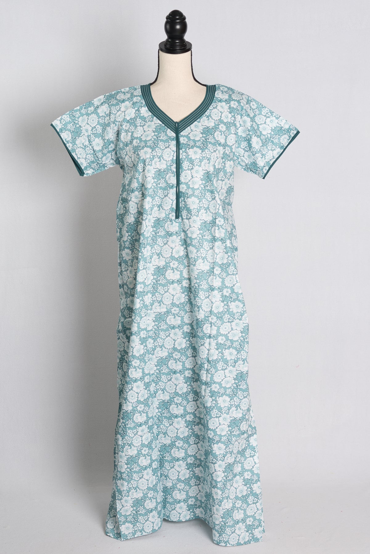 Printed Blue Cotton Nightwear in Regular Size image 1
