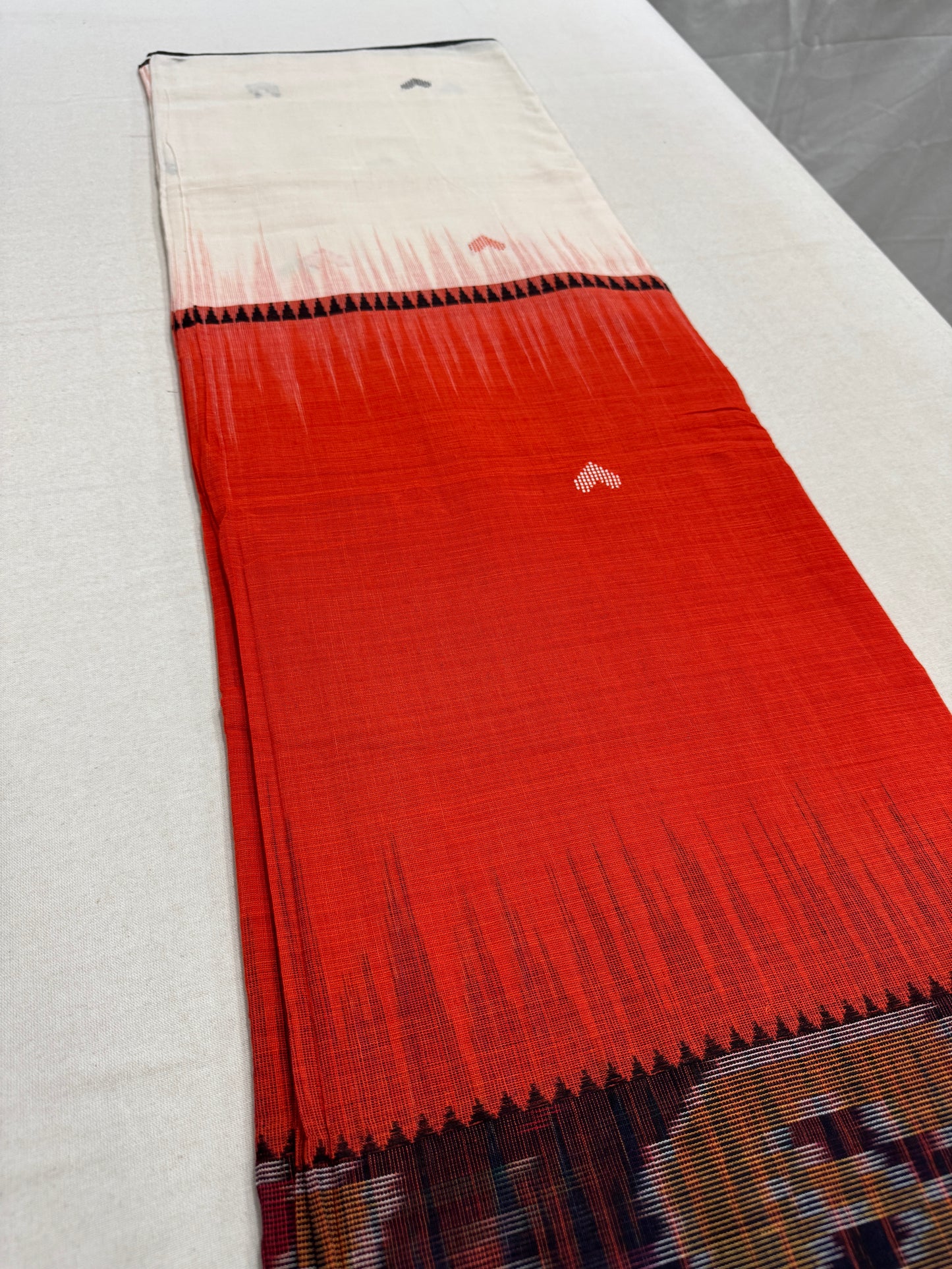 Dhriti : Dhaniakhali Soft Cotton Saree with Kotki Border image 7