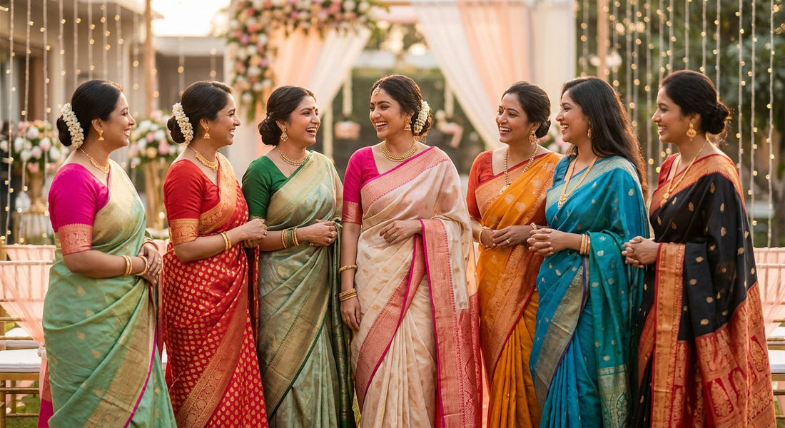 Which Saree to Wear to an Indian Wedding? A Weave-by-Weave Guide for Guests