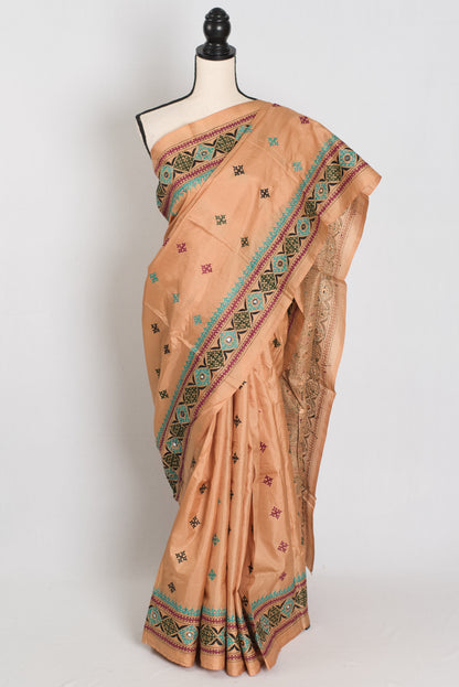 Ruuh: Silk Mark Certified Hand Embroidery Kutch Work Silk Saree image 0