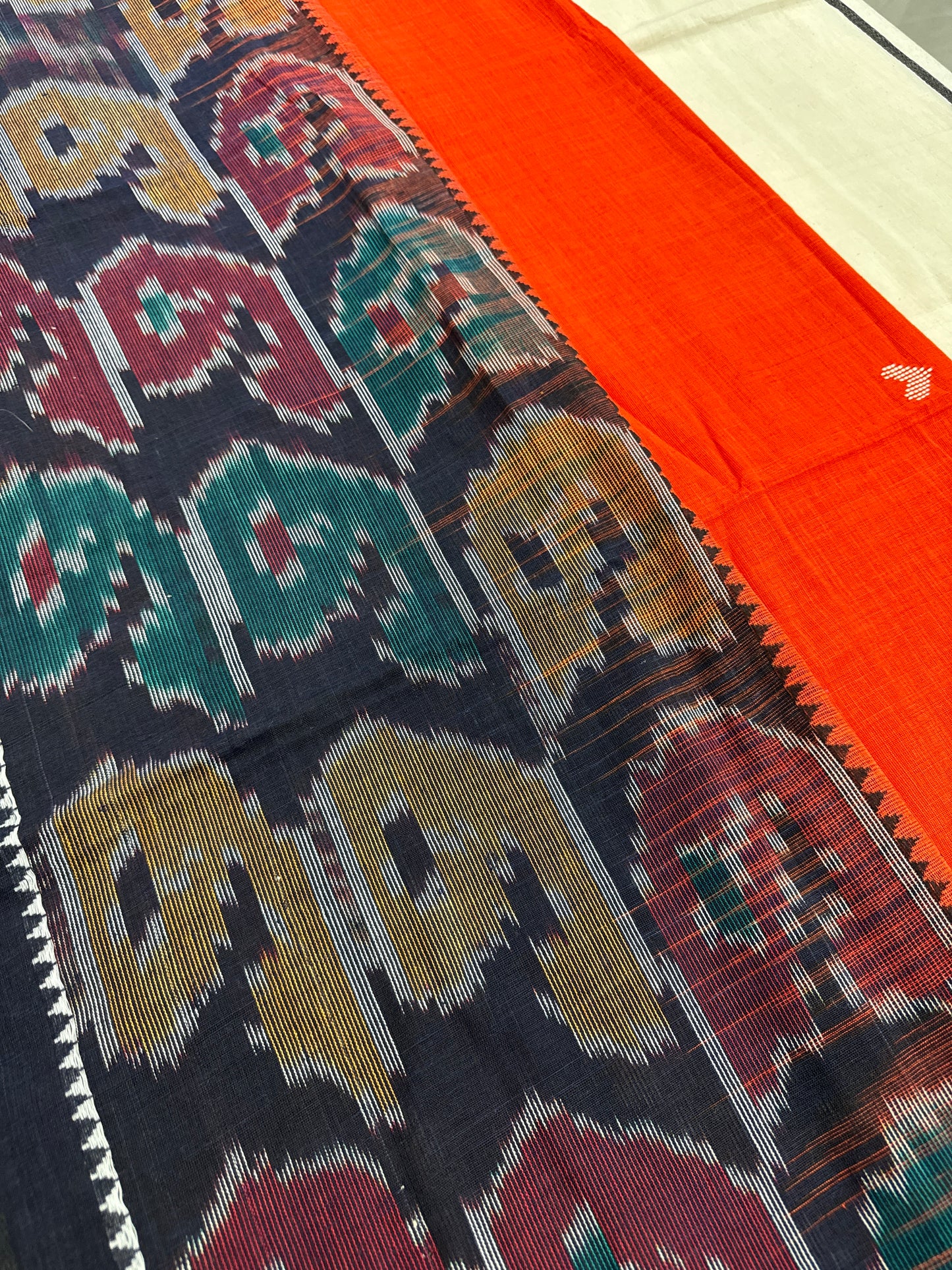 Dhriti : Dhaniakhali Soft Cotton Saree with Kotki Border image 0