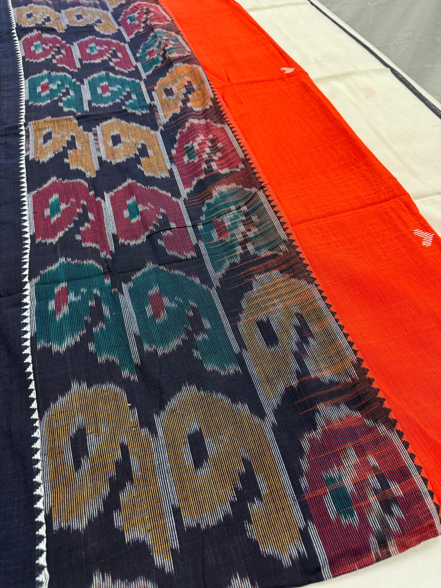 Dhriti : Dhaniakhali Soft Cotton Saree with Kotki Border image 6