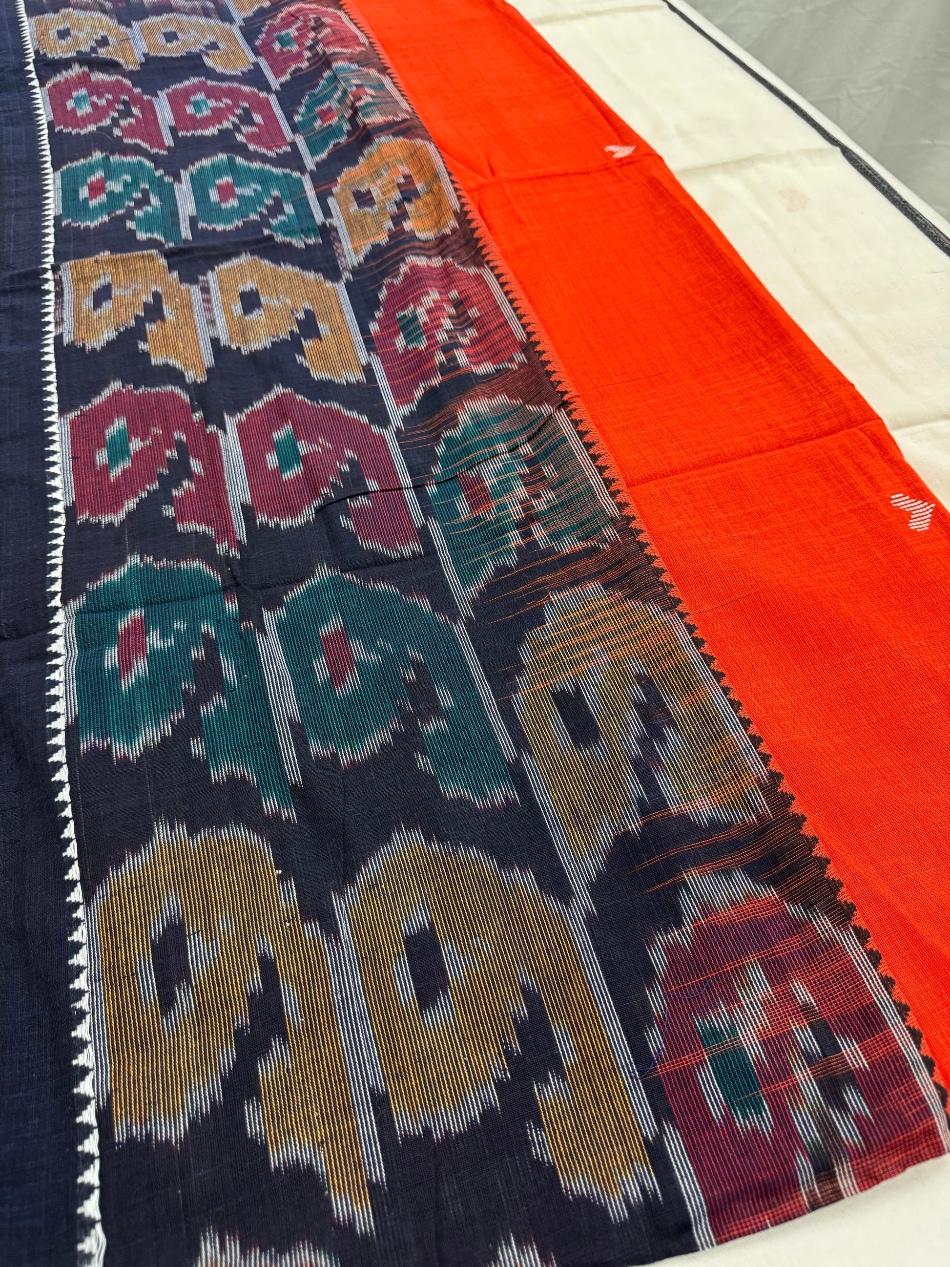 Dhriti : Dhaniakhali Soft Cotton Saree with Kotki Border image 6