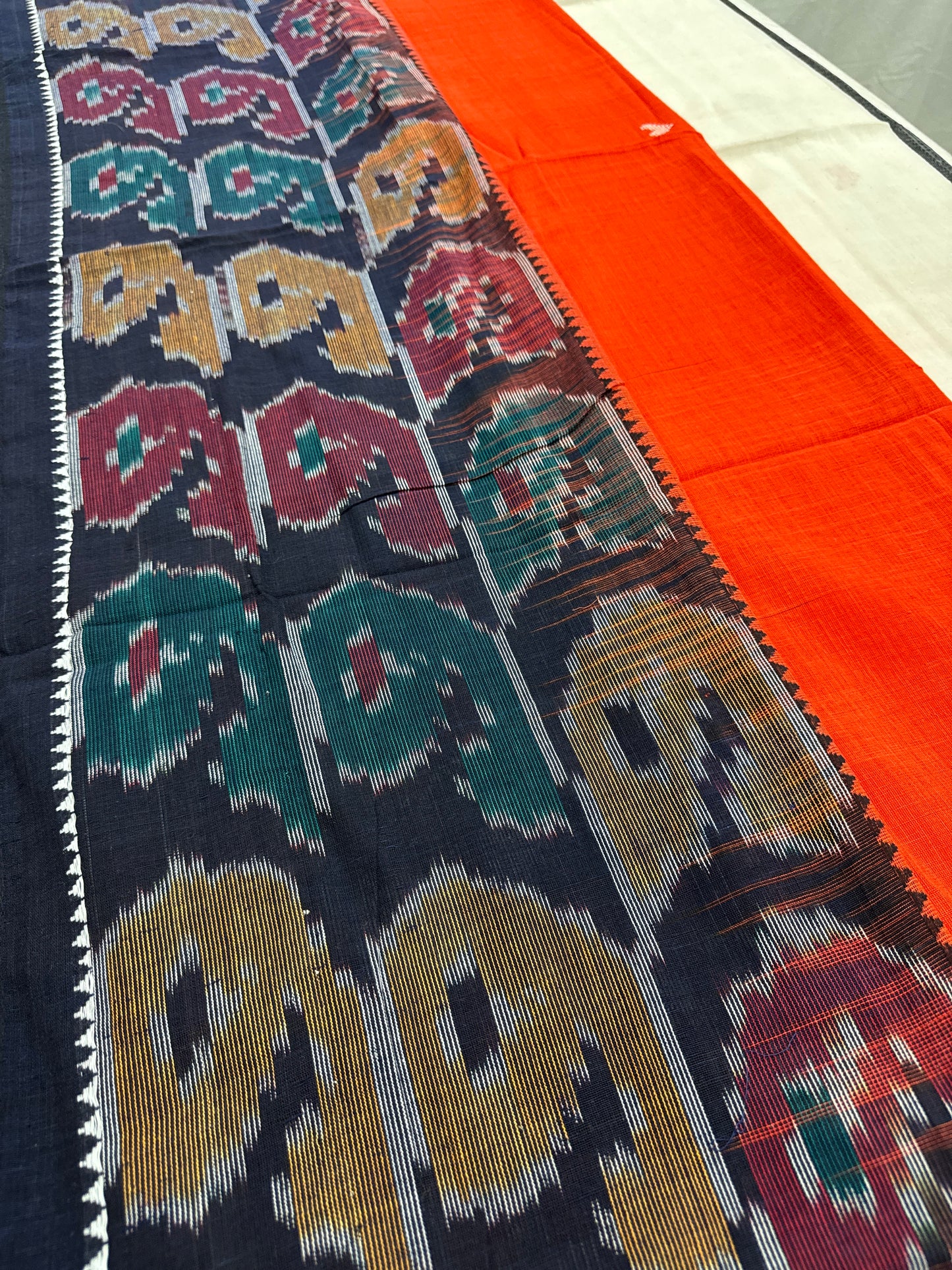 Dhriti : Dhaniakhali Soft Cotton Saree with Kotki Border image 5