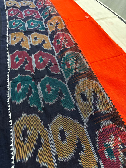 Dhriti : Dhaniakhali Soft Cotton Saree with Kotki Border image 5
