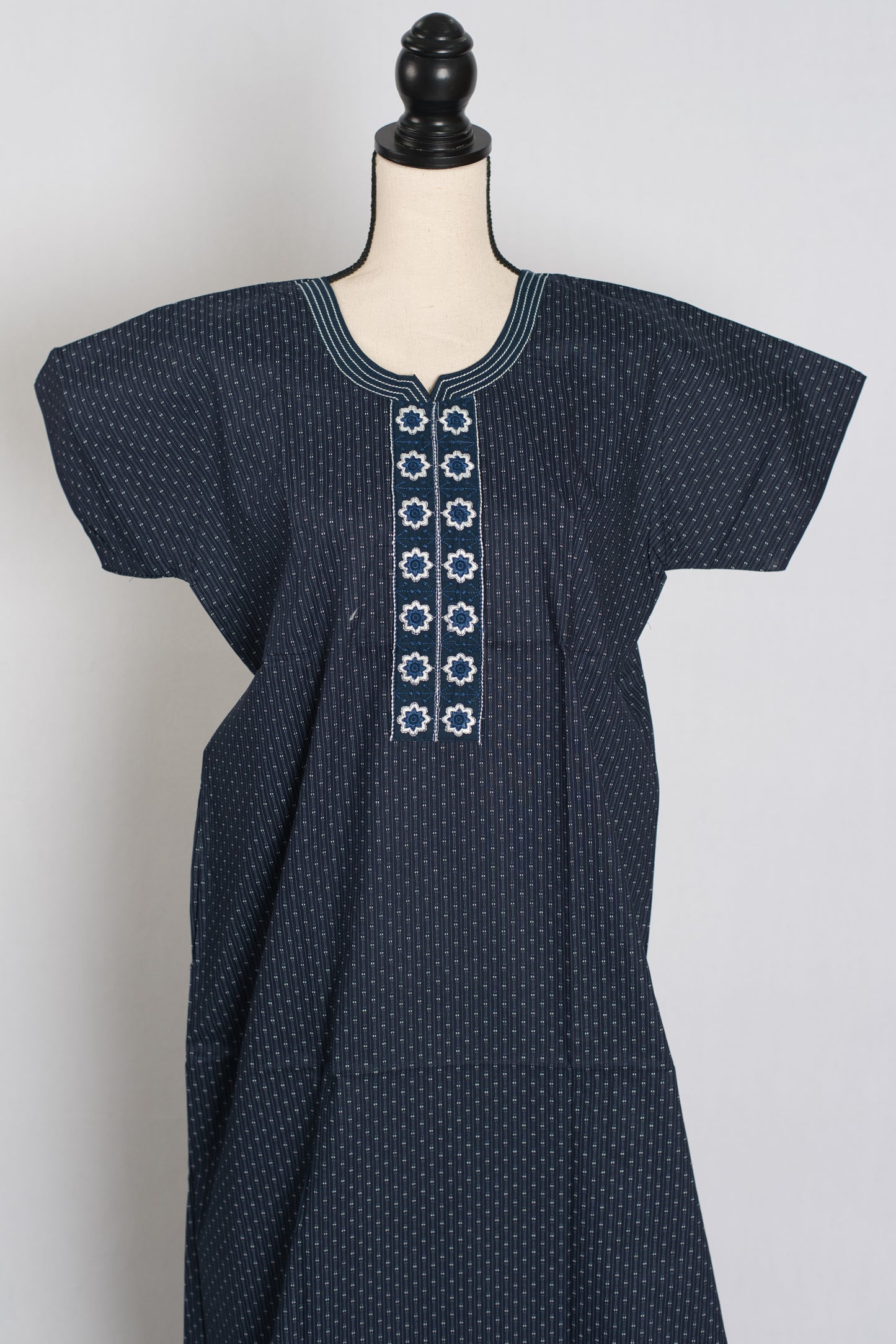 Printed Dark Blue Pure Cotton Nightwear in Regular Size image 0