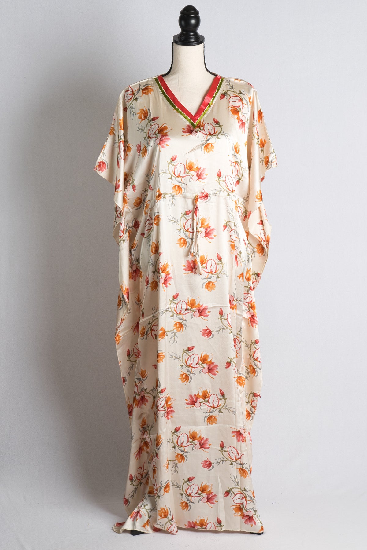 Ladies Indian Satin Kaftan Nightwear in Standard Size image 1
