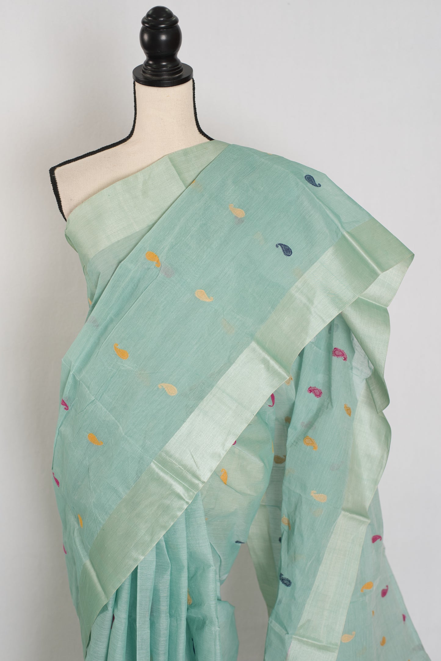 Seema: Bengal Handloom Pure Cotton Jamdani Saree | Bengali Saree image 2