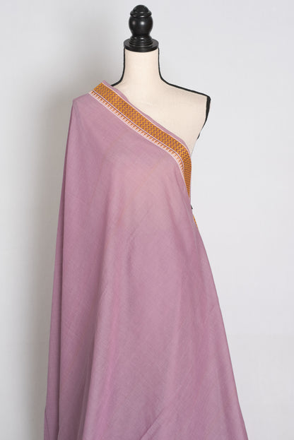 Mauve Dhaniakhali saree — detail view