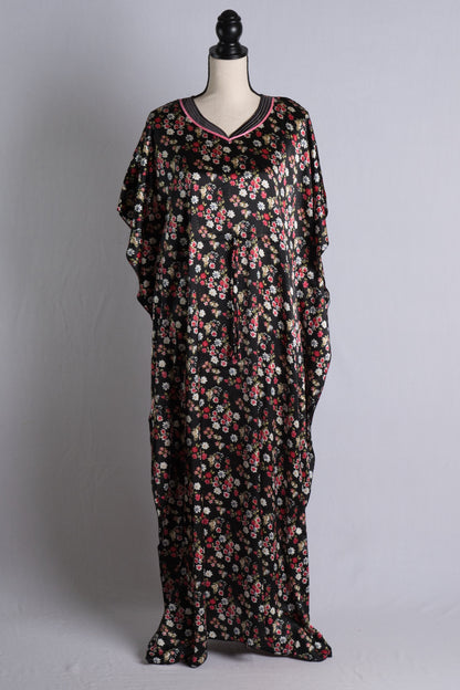 Ladies Indian Satin Kaftan Nightwear in Standard Size image 1