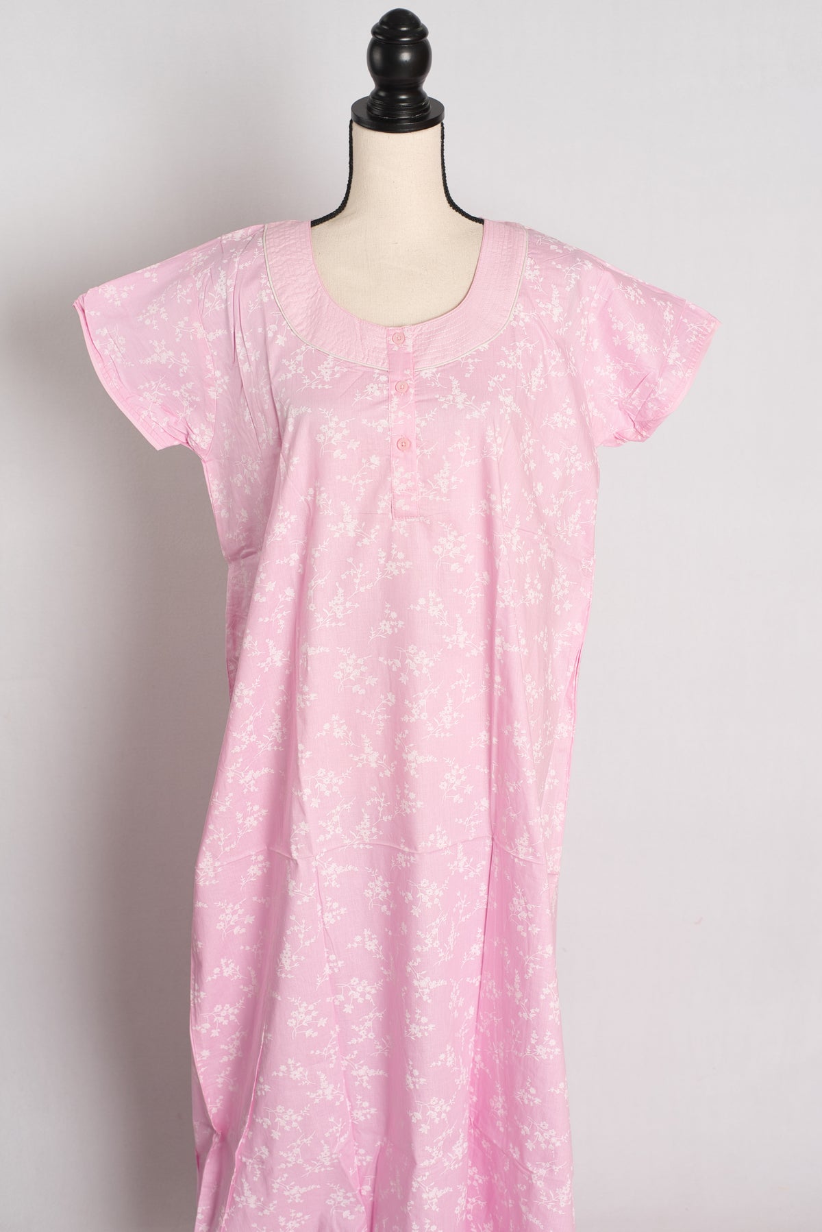 Printed Pink Cotton Nightwear in Regular Size image 0