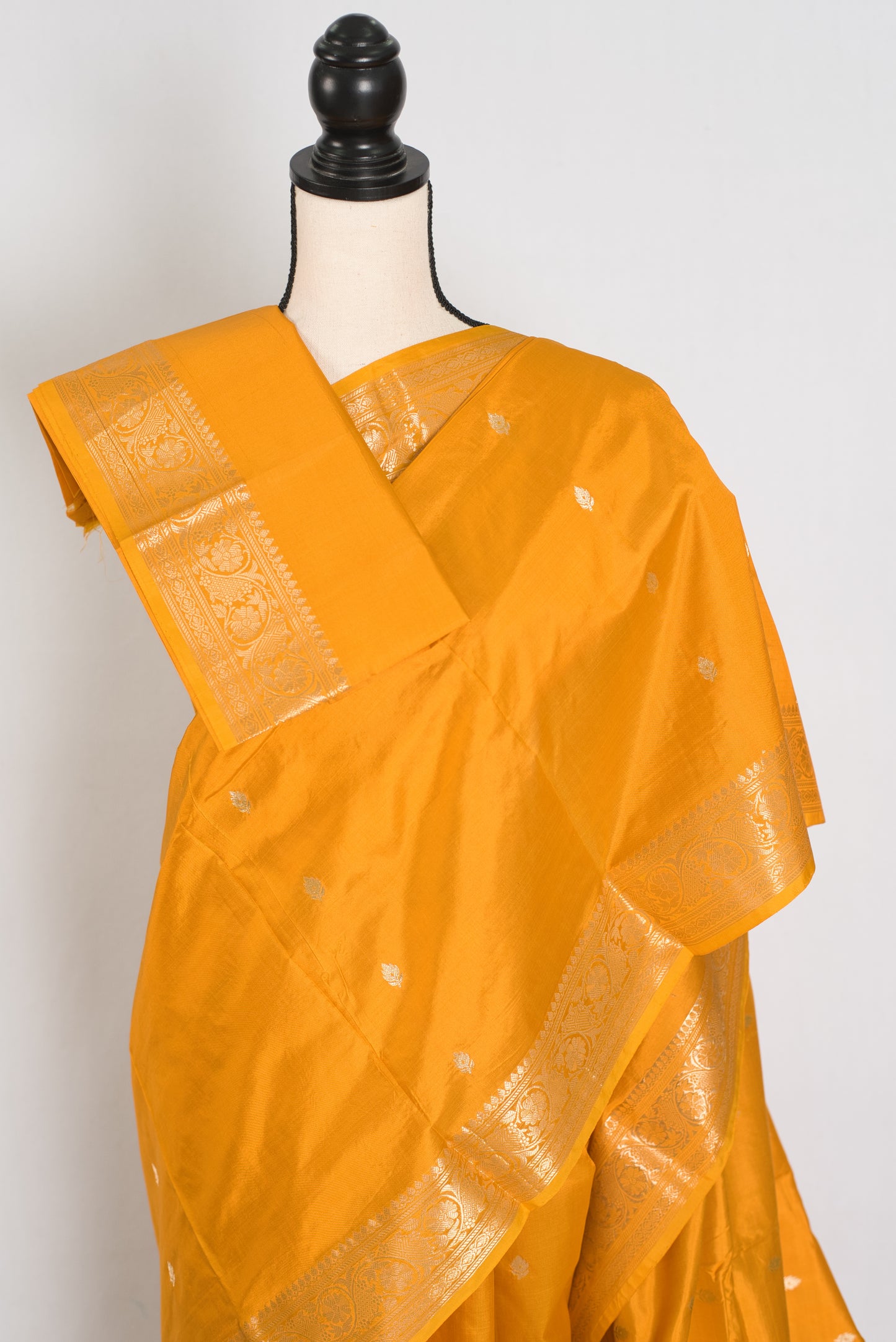 Harini | Radiant Yellow Pure Katan Silk Banarasi Saree | Silk Mark Certified image 1