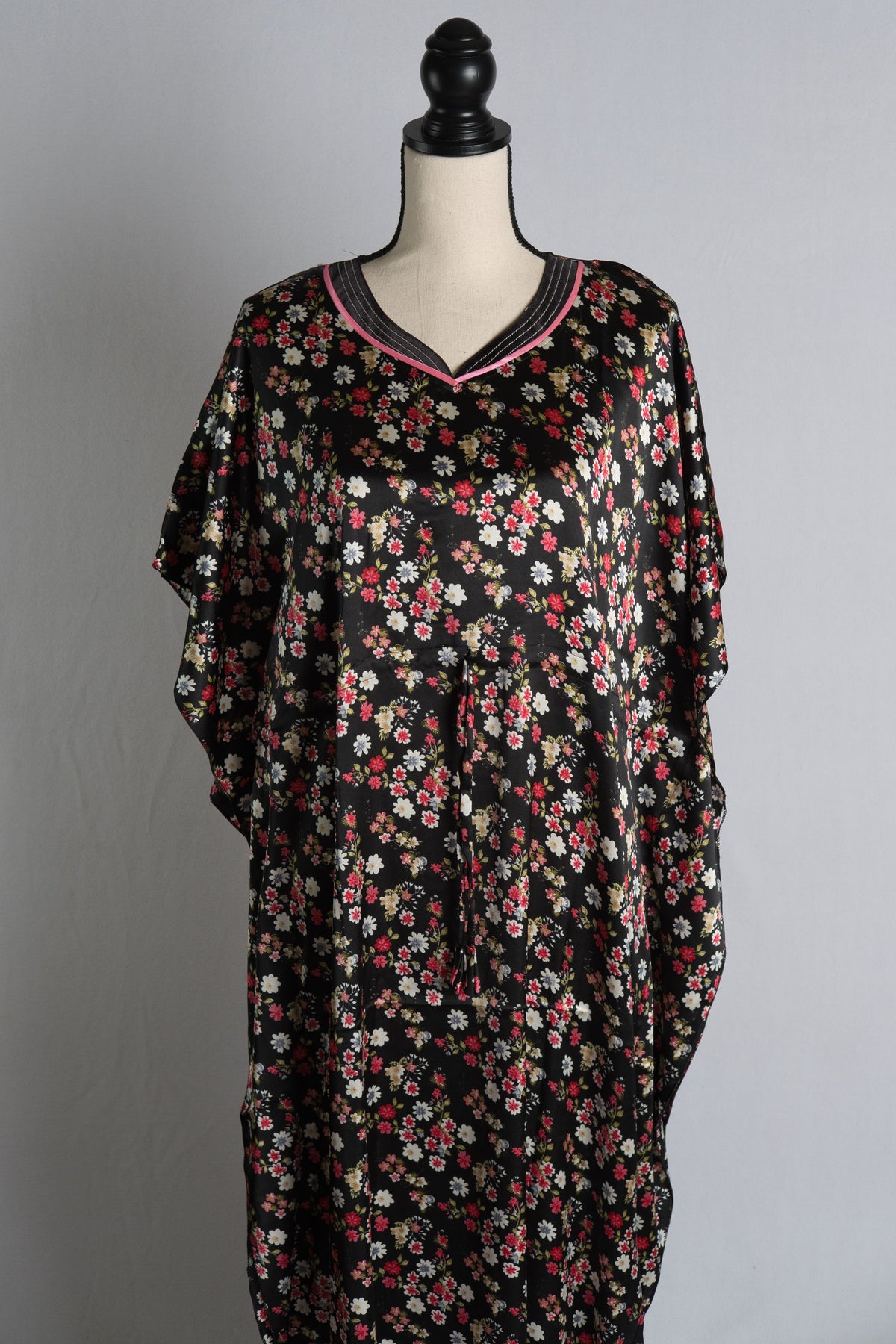 Ladies Indian Satin Kaftan Nightwear in Standard Size image 0