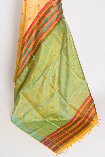 Kala: Handwoven Bishnupuri Silk Saree | Pure Bengali Silk | Soft & Elegant Drape image 3
