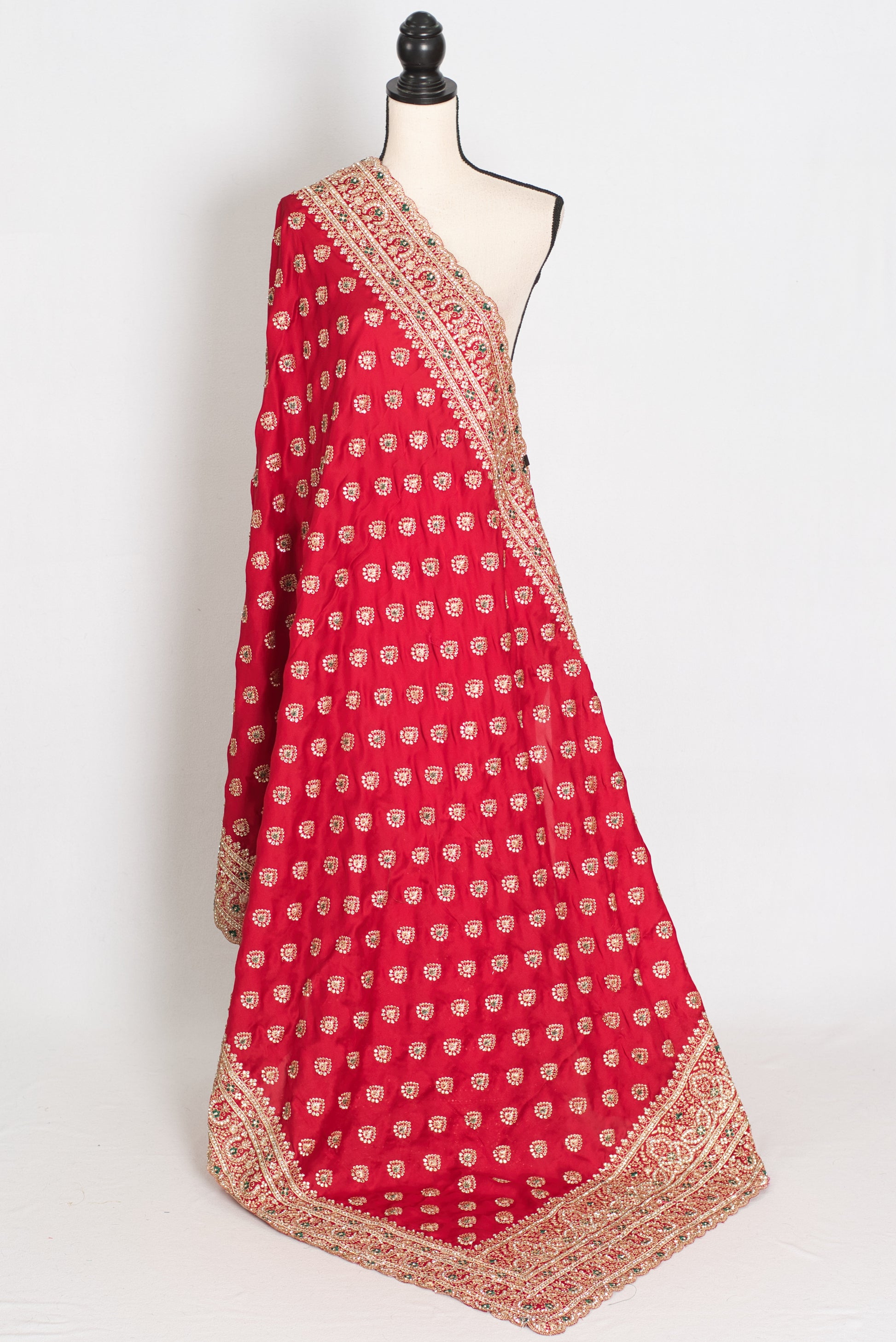 Reshma | Rosy Pink Designer Satin Saree | Royal Bridal & Festive Wear image 1