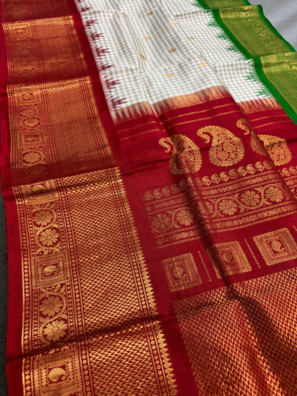 Rajashri : Silk Mark Certified Maharani Ganga Jamuna Kanji Gadwal Silk Saree image 3