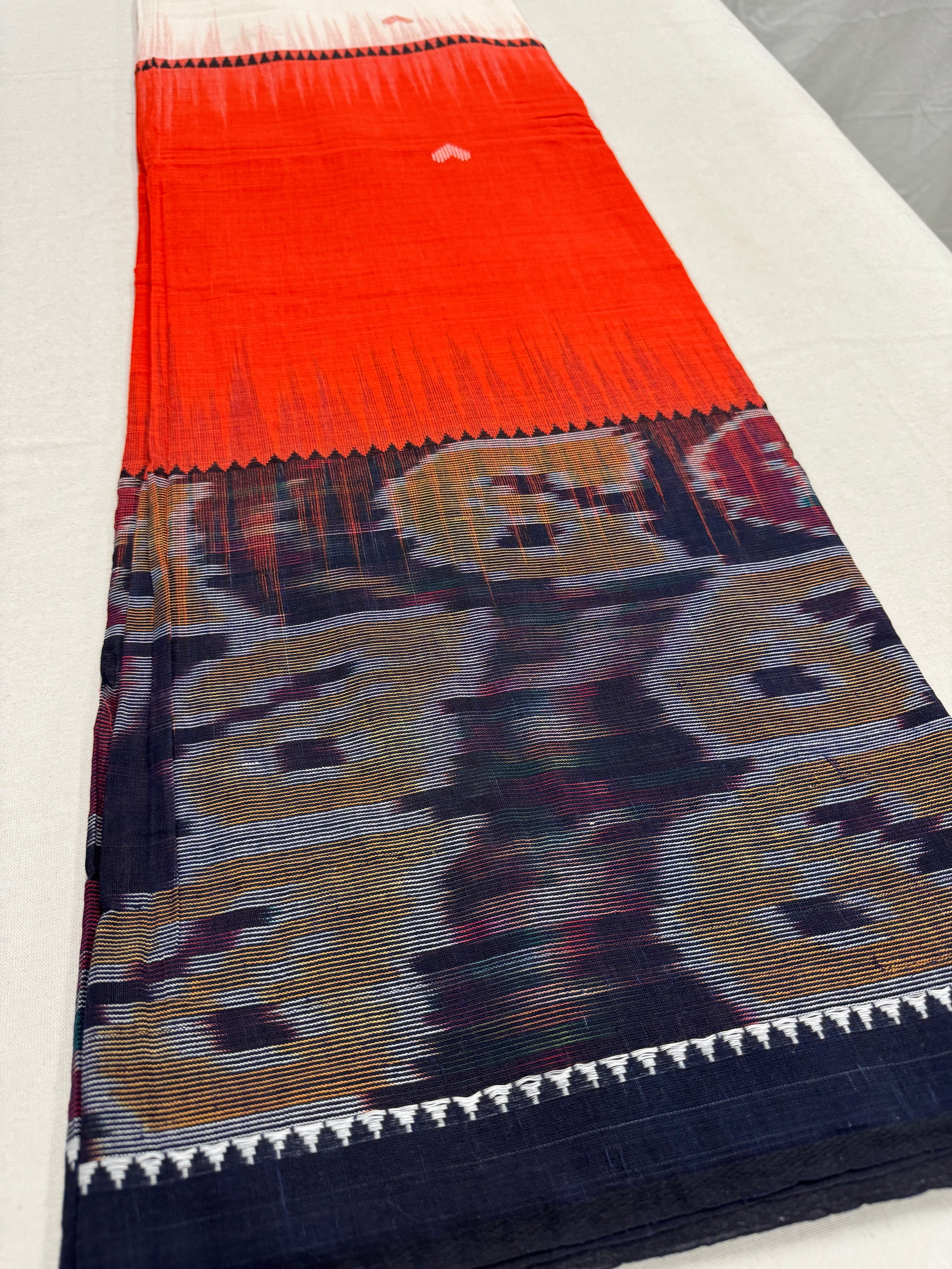 Dhriti : Dhaniakhali Soft Cotton Saree with Kotki Border image 3