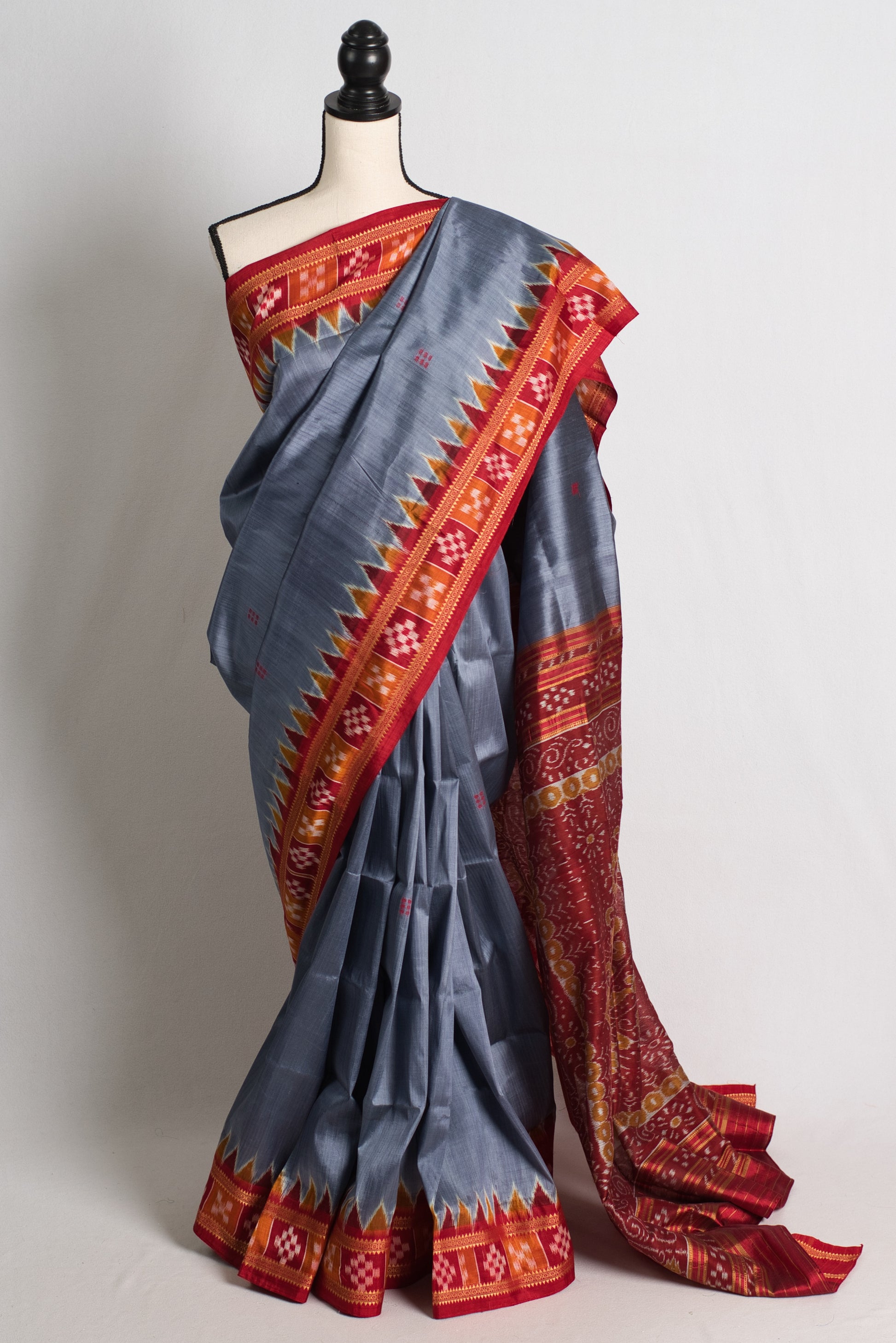 Silk Mark Certified Pasapalli Border Odisha Silk Saree