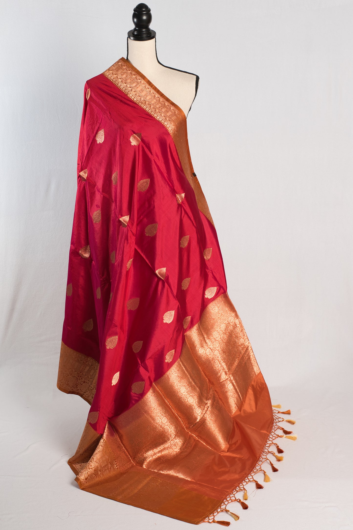 Silk Mark Certified Banarasi Silk Saree with Stitched Blouse