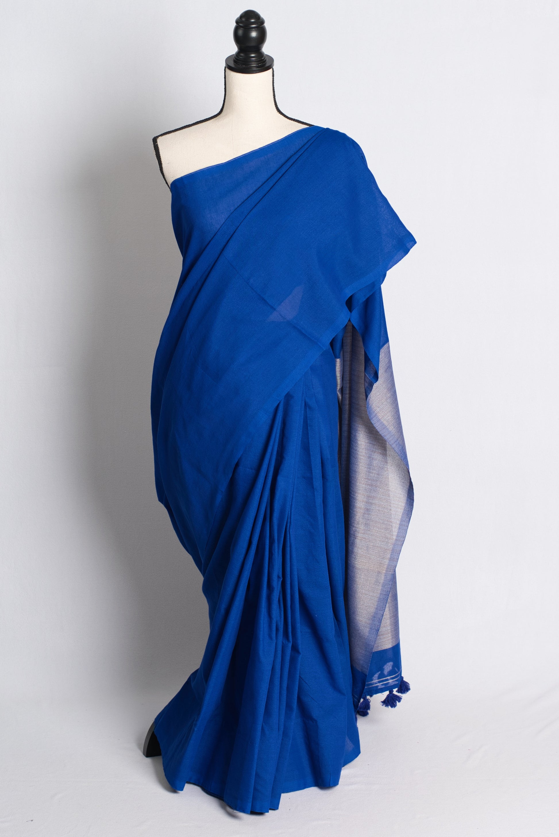 Soft Cotton Saree Saree in Royal Blue