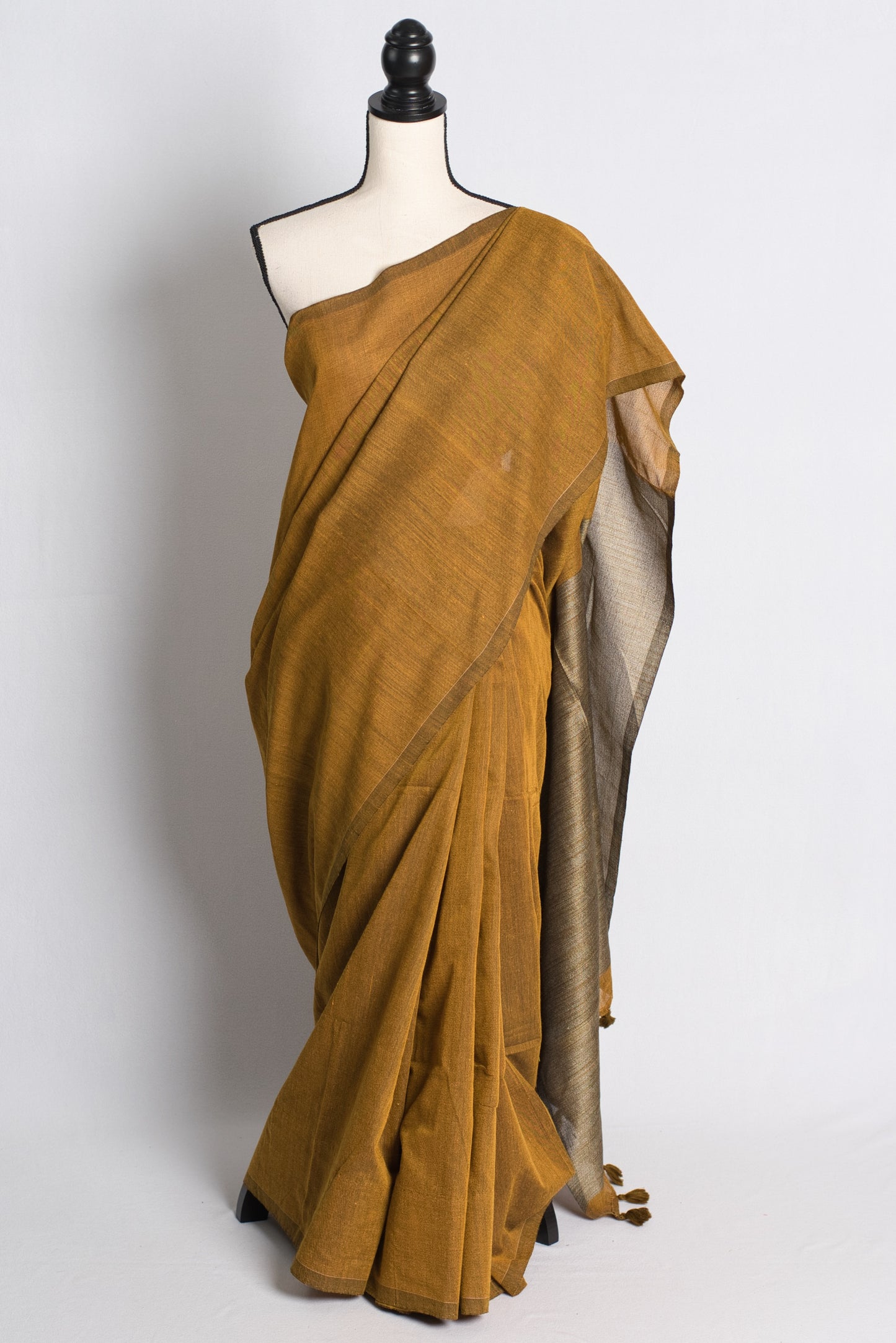 Soft Cotton Saree Saree in Mustard Yellow