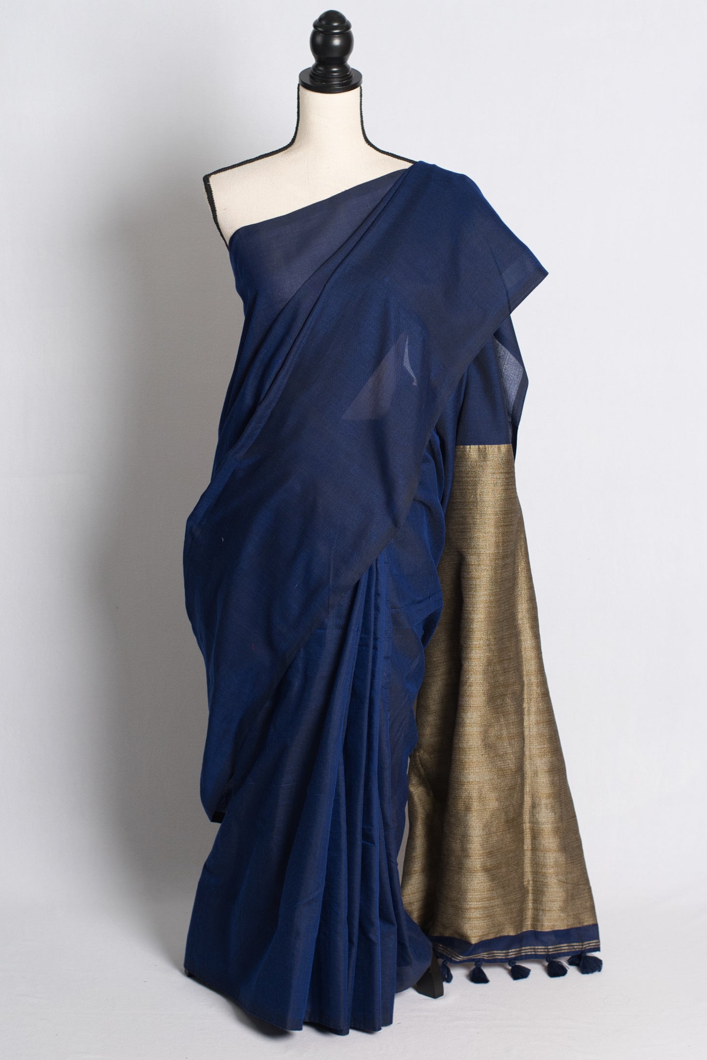 Soft Cotton Saree Saree in Dark Blue