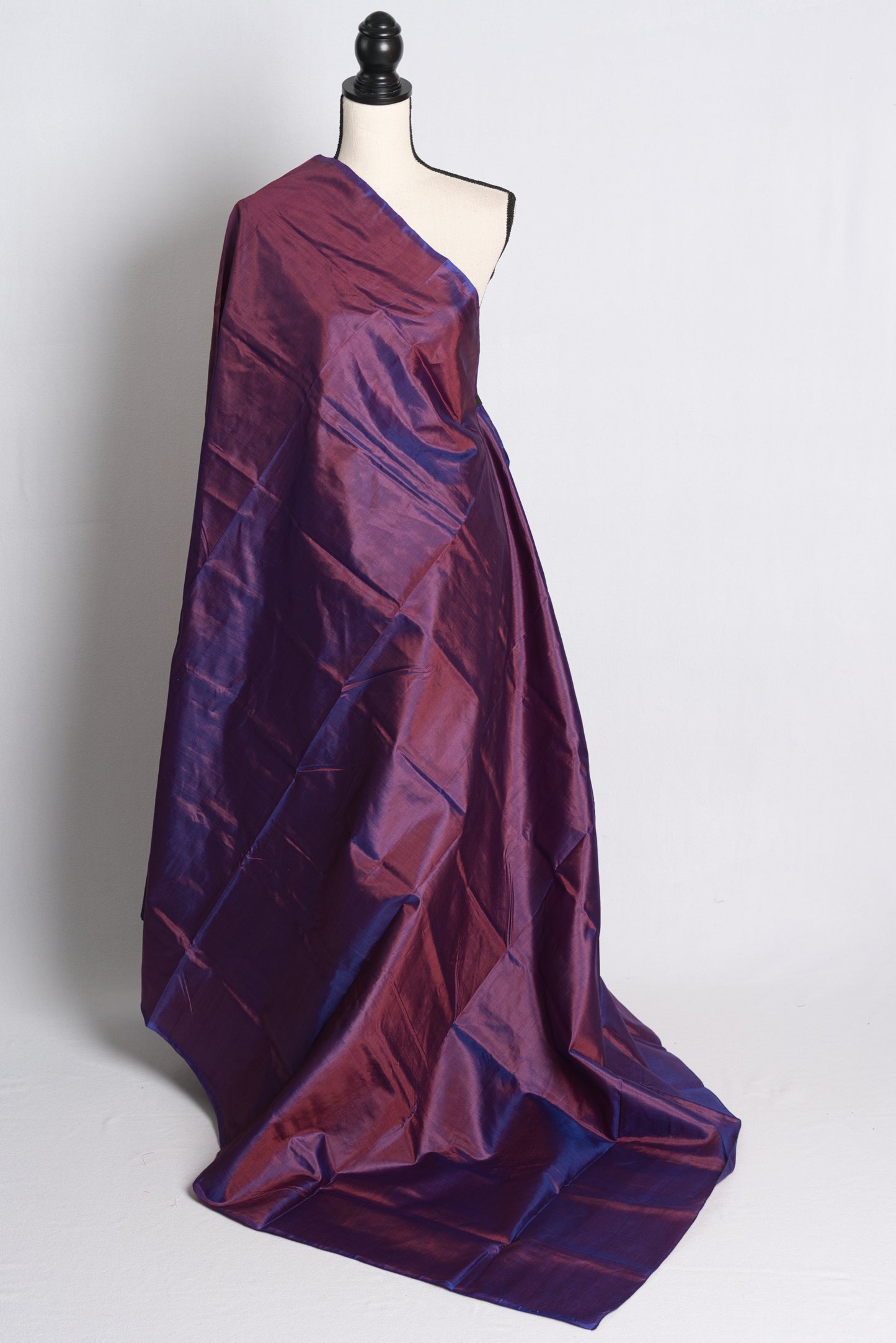 Silk Mark Certified Bishnupuri Katan Silk Saree in Purple