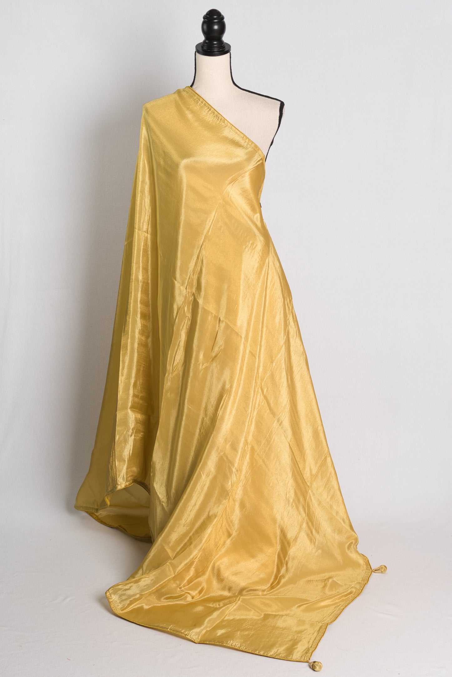 Soft Designer Tissue Saree in Gold.