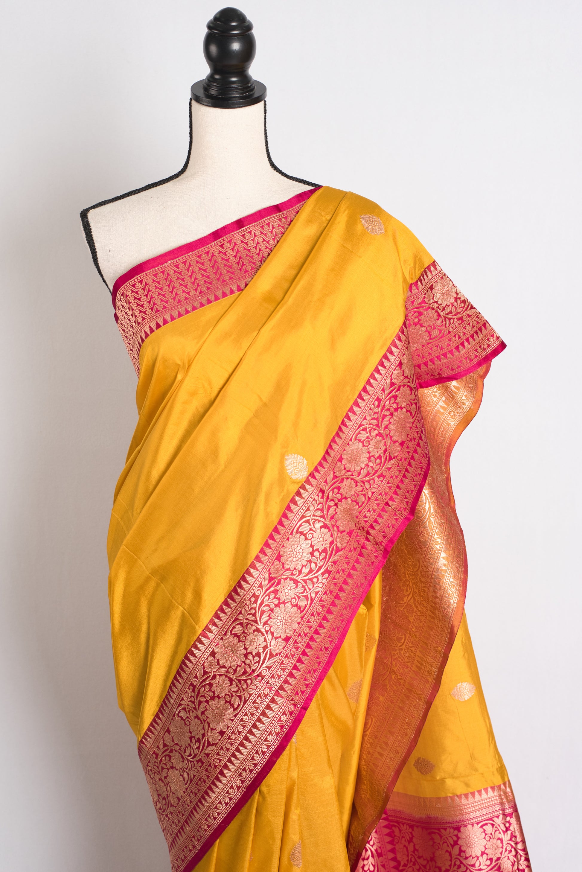 Silk Mark Certified Katan Banarasi Saree - Wedding Silk Collection.