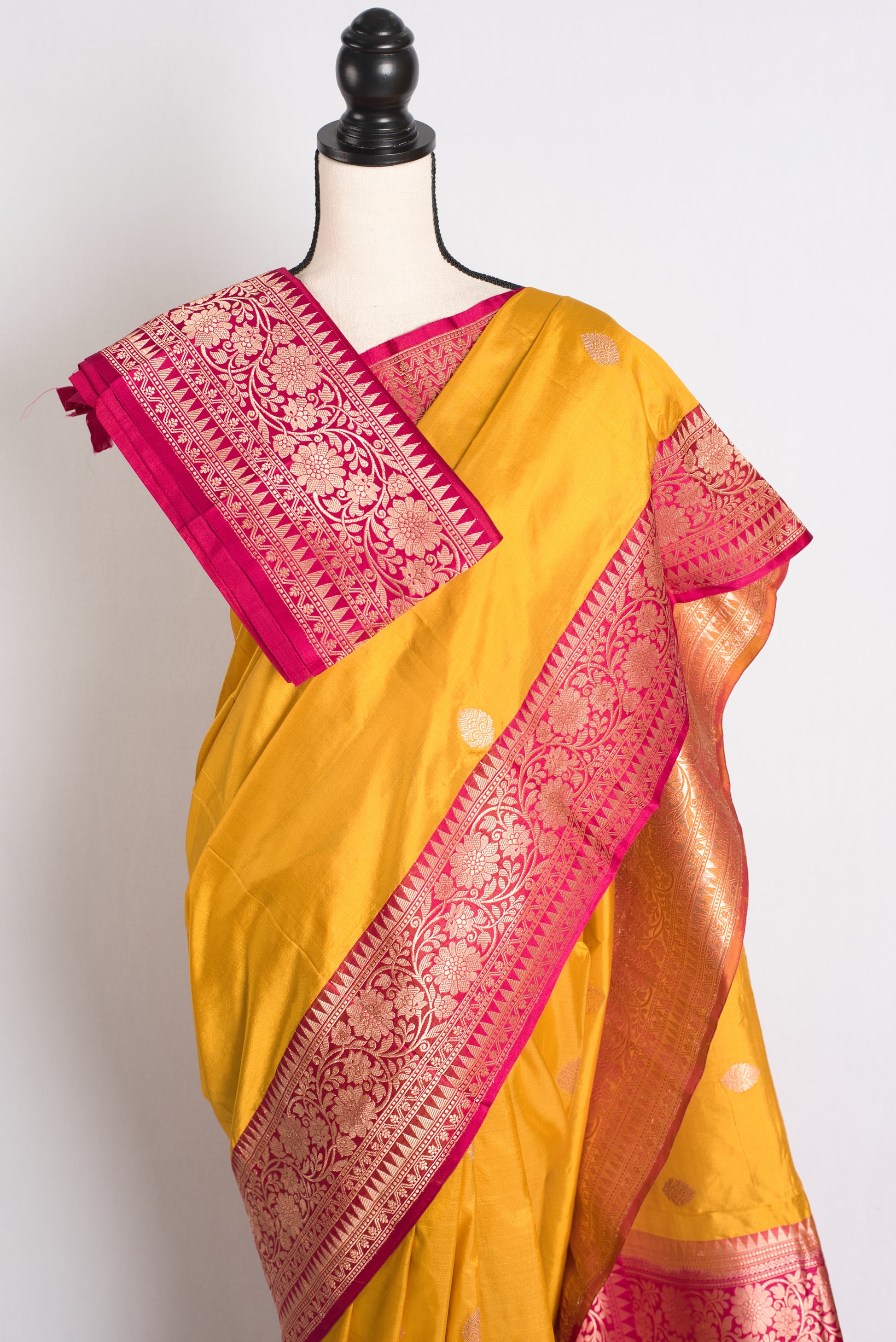 Silk Mark Certified Katan Banarasi Saree - Wedding Silk Collection.