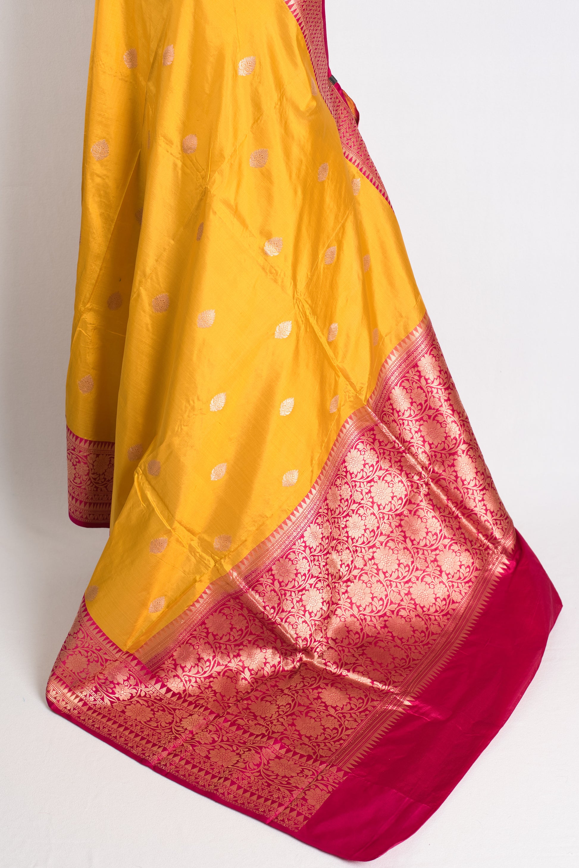 Silk Mark Certified Katan Banarasi Saree - Wedding Silk Collection.
