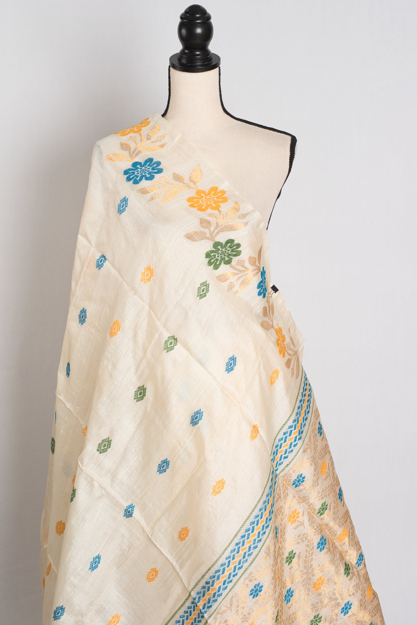 Assam - Inspired Handloom Bengal Tussar Silk Saree.