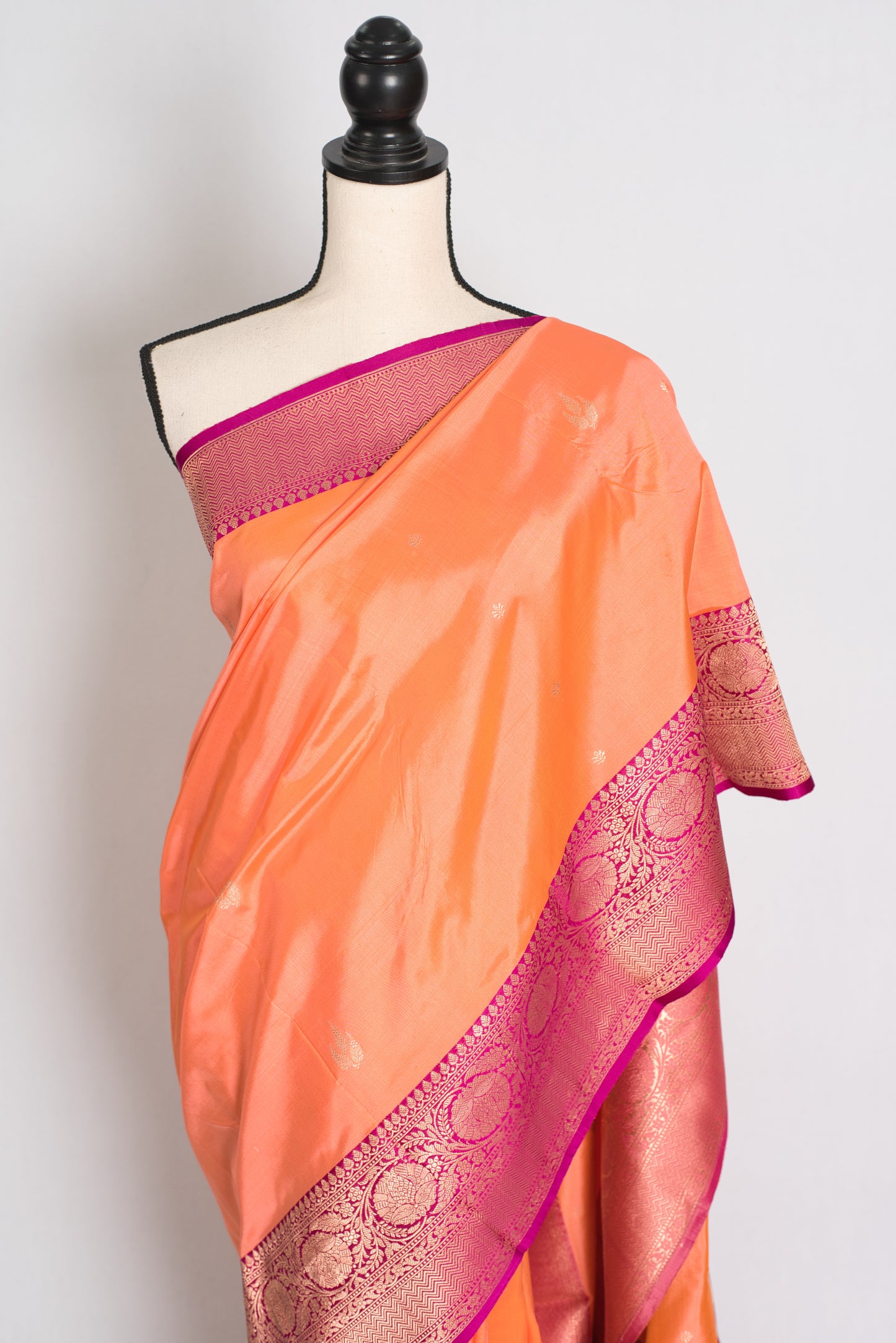 Banarasi Silk Saree with 36 Size Stitched Blouse Pic 5