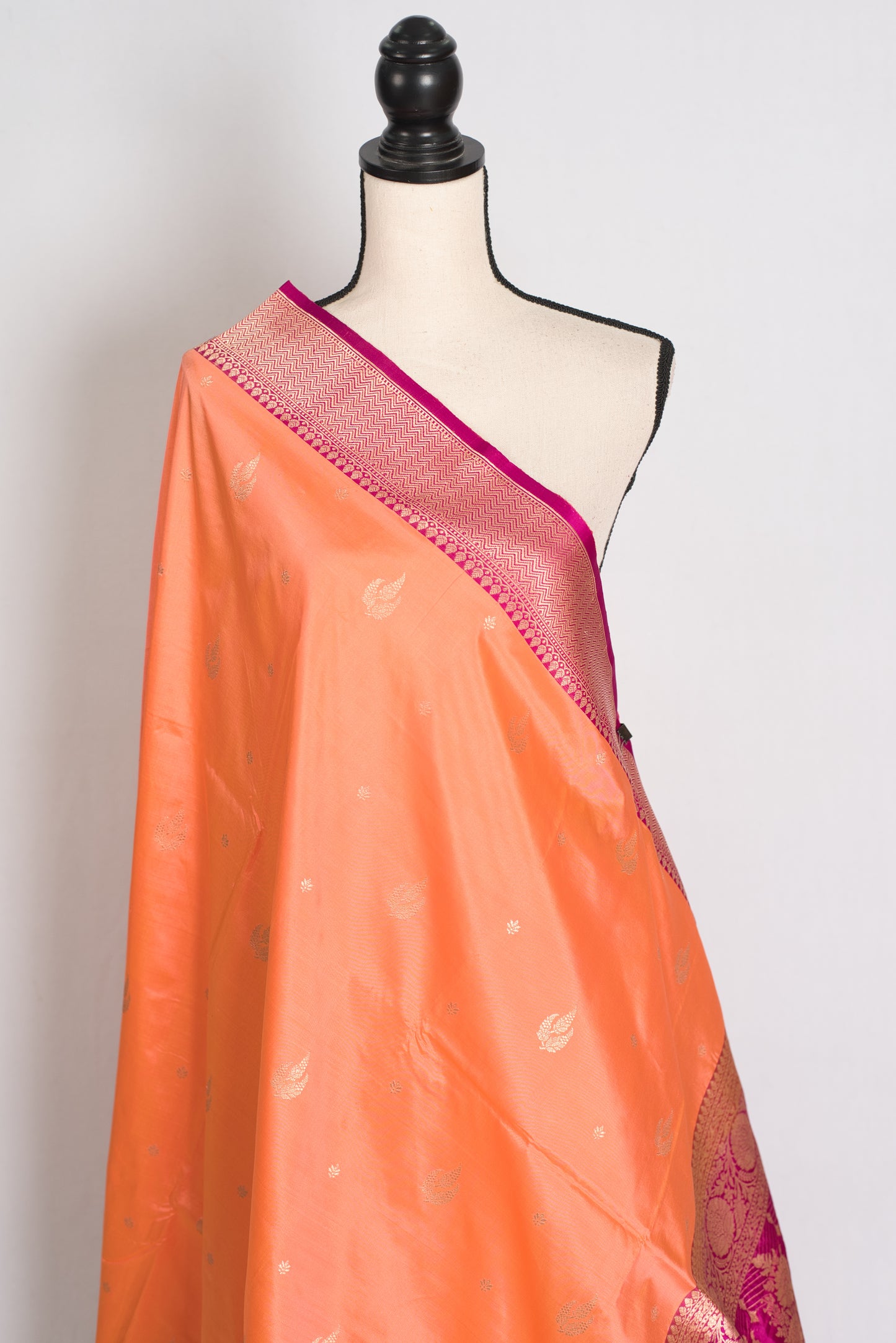 Banarasi Silk Saree with 36 Size Stitched Blouse Pic 7