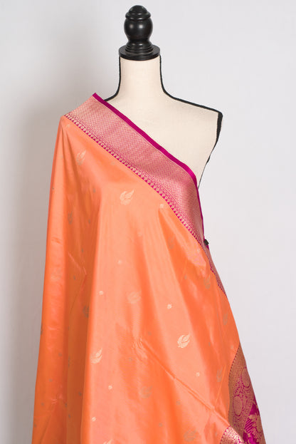 Banarasi Silk Saree with 36 Size Stitched Blouse Pic 7