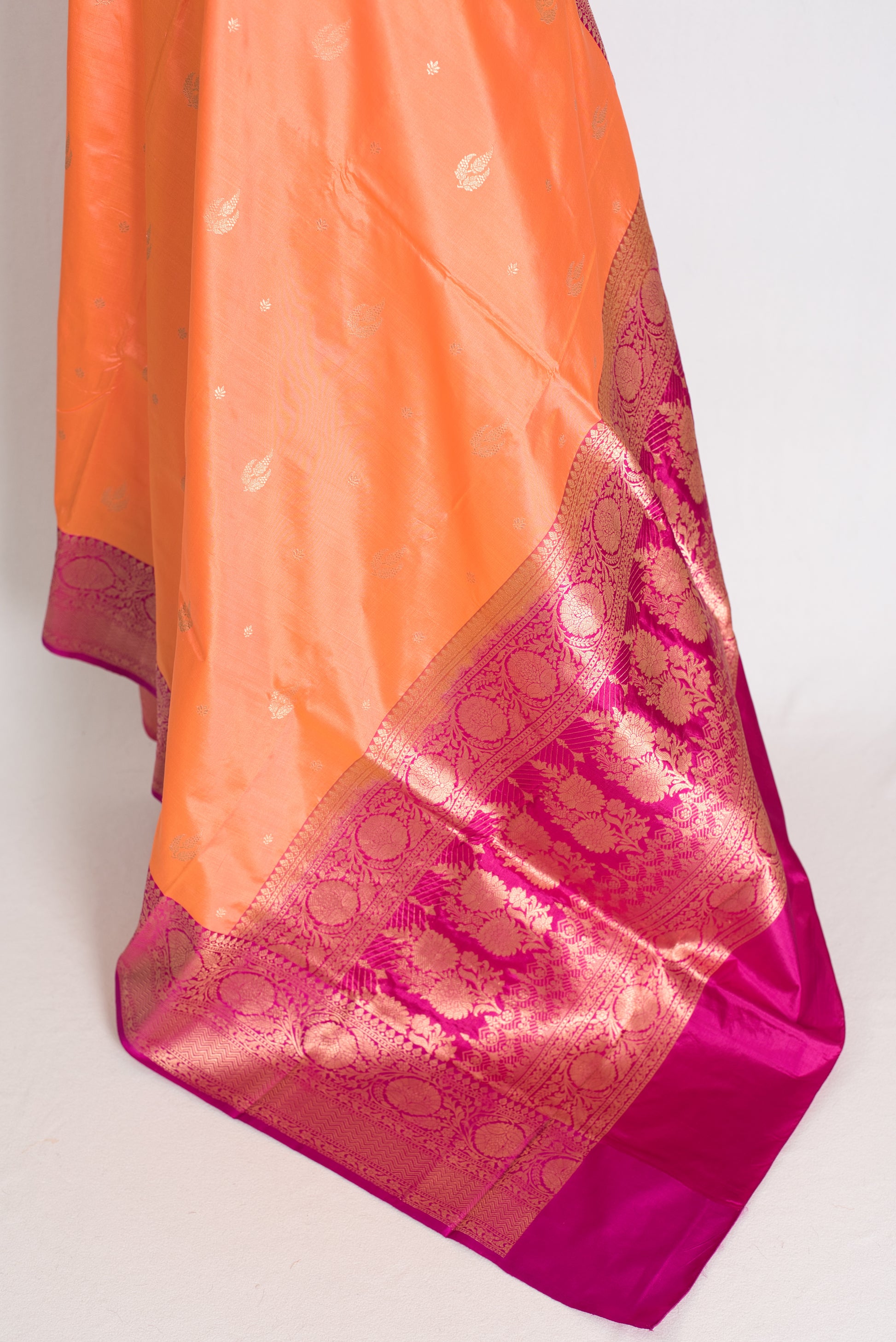 Banarasi Silk Saree with 36 Size Stitched Blouse Pic 8