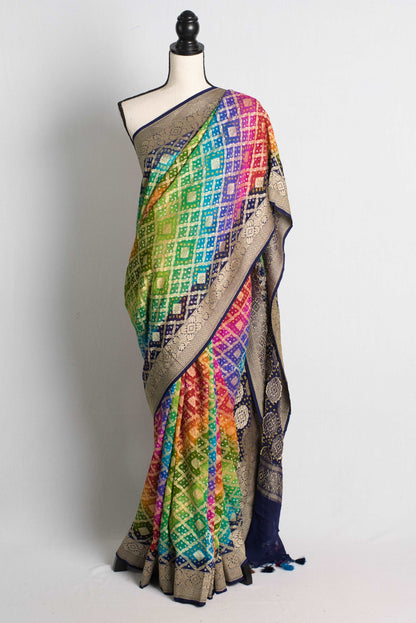 Rangoli Khaddi Chiffon Georgette Rangkat Banarasi Saree