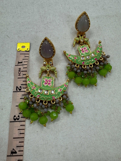 Premium Quality Jaipuri Kundan Earrings