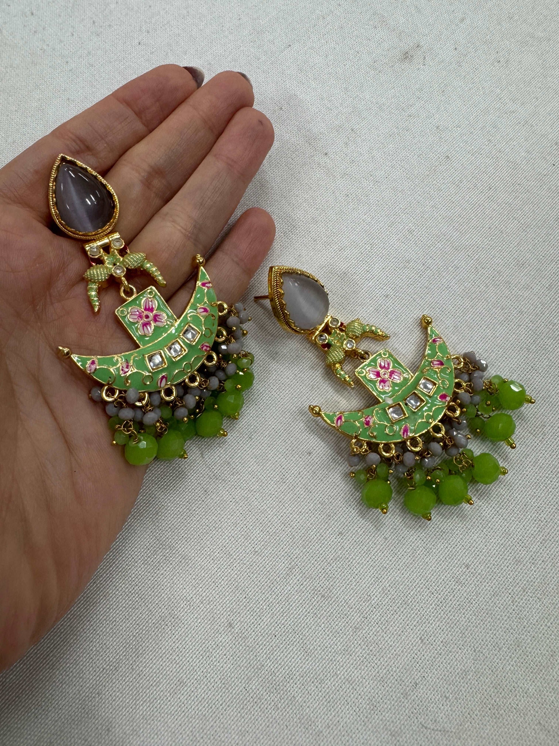 Premium Quality Jaipuri Kundan Earrings