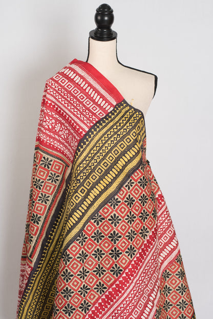 Mrinalini : Silk Mark Certified Hand Embroidery Pure Silk Saree in Beige image 3