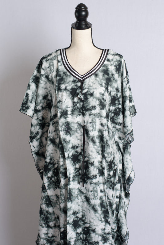 Premium Quality Shibori Designer Rayon Ladies Indian Kaftan Nightwear image 0