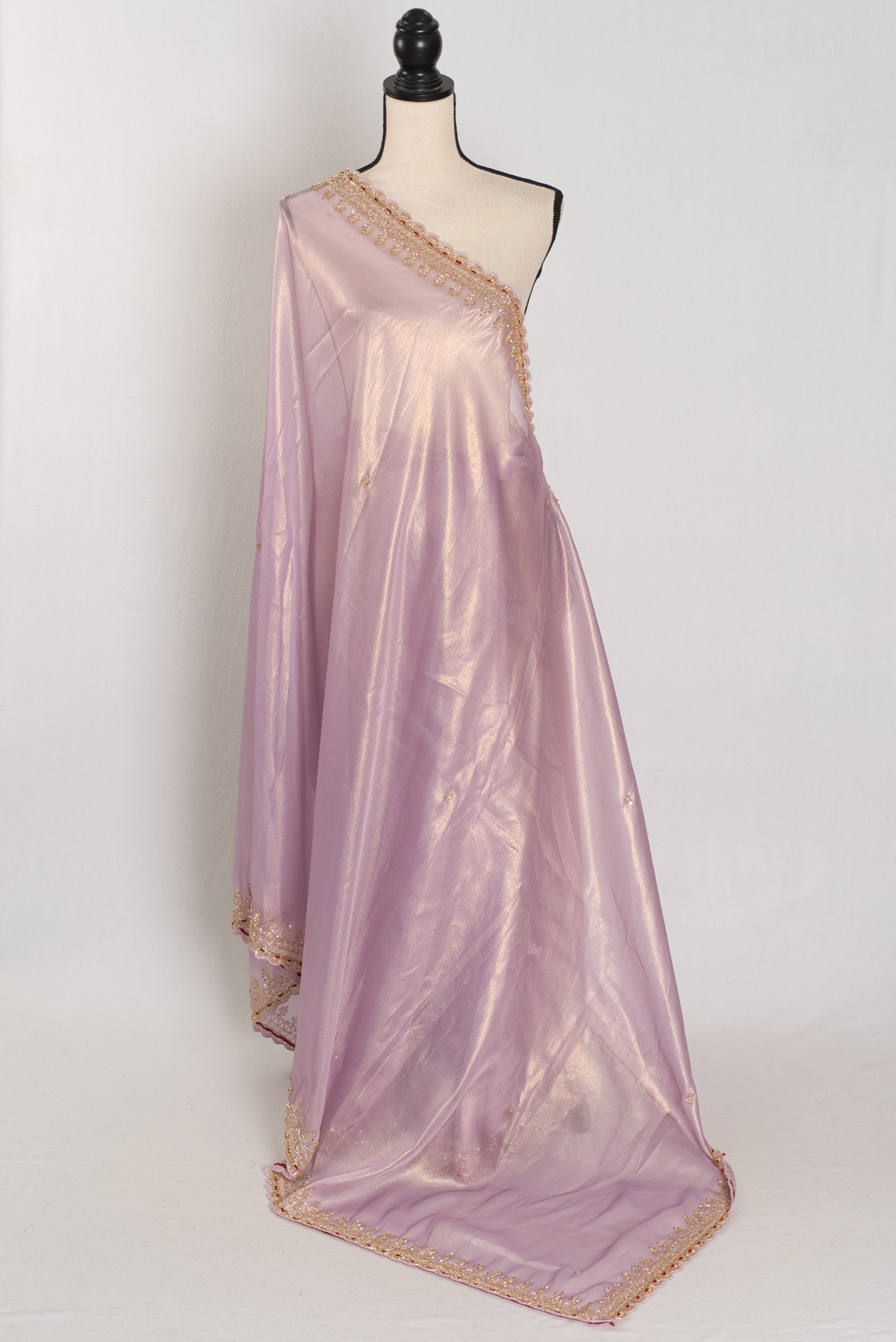 Mahi: Lavender Tissue Designer Saree | Bollywood Style Indian Partywear Saree image 1